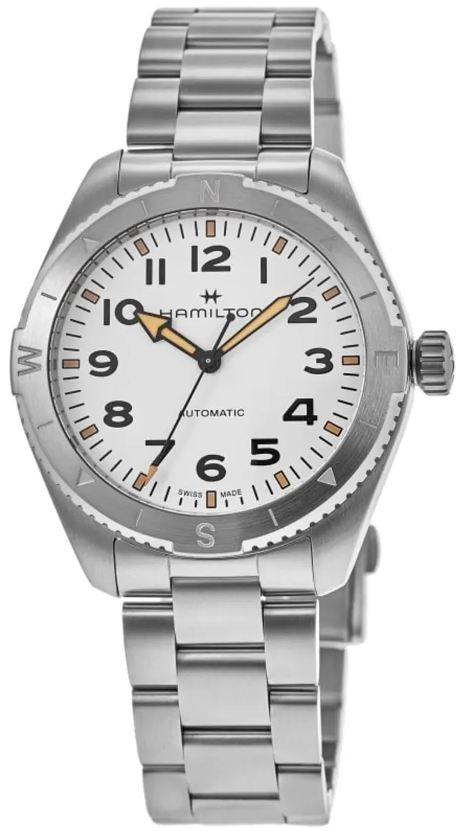 Hamilton Herrklocka H70225110 Khaki Field Expedition Auto Vit/Stål - Hamilton
