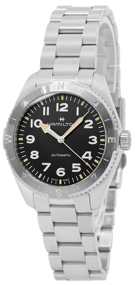Hamilton Herrklocka H70315130 Khaki Field Svart/Stål Ø41 mm - Hamilton