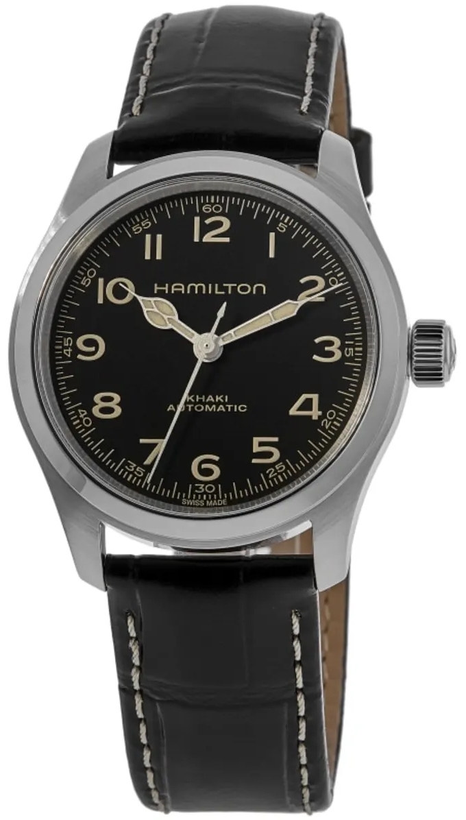 Hamilton Herrklocka H70405730 Khaki Field Murph Svart/Läder Ø38 mm - Hamilton