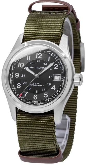 Hamilton Herrklocka H70475930 Khaki Field Call of Duty Svart/Textil