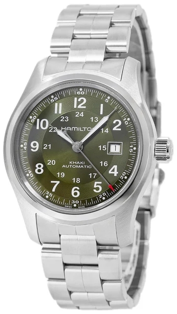Hamilton Herrklocka H70605160 Khaki Field Gr&ouml;n/St&aring;l &Oslash;42 mm