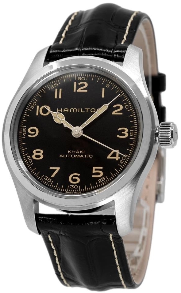 Hamilton Herrklocka H70605731 Svart/Läder Ø42 mm - Hamilton