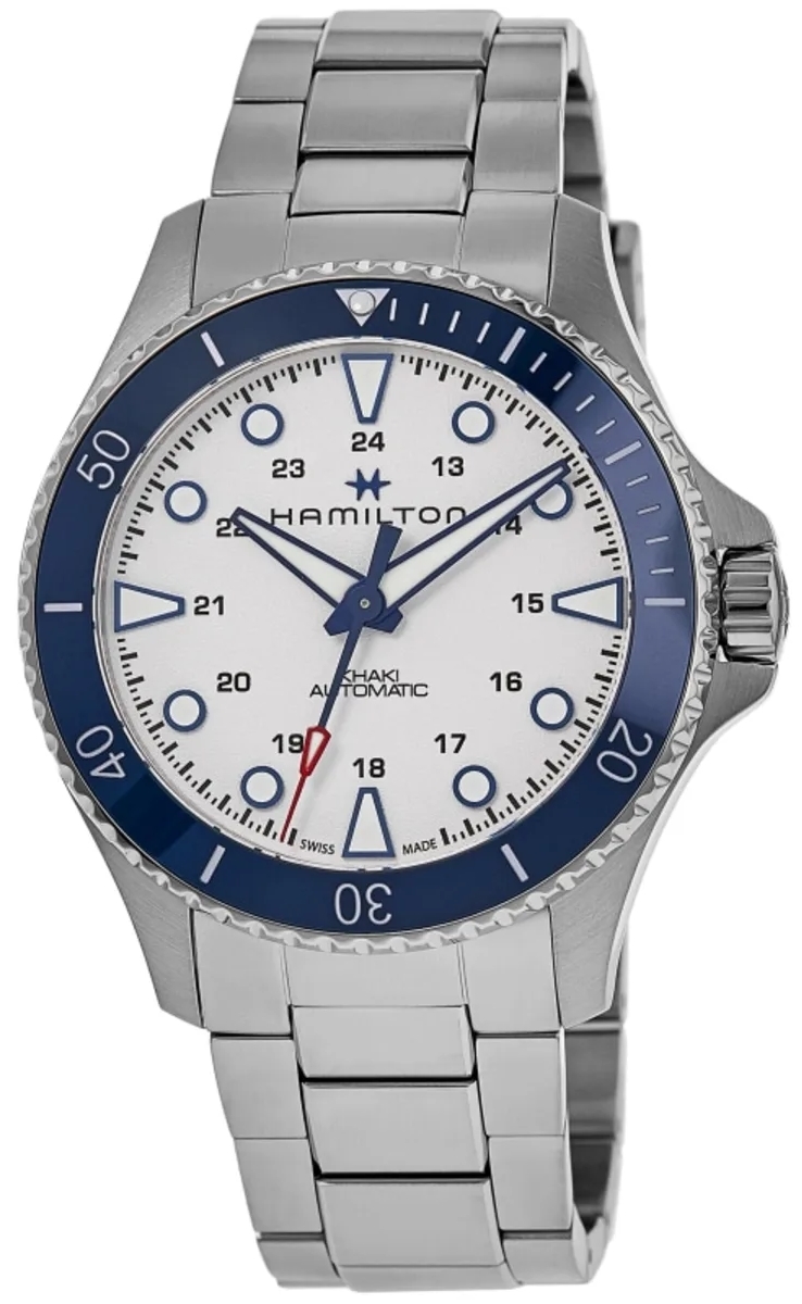 Hamilton Herrklocka H82505150 Khaki Navy Scuba Silverfärgad/Stål - Hamilton