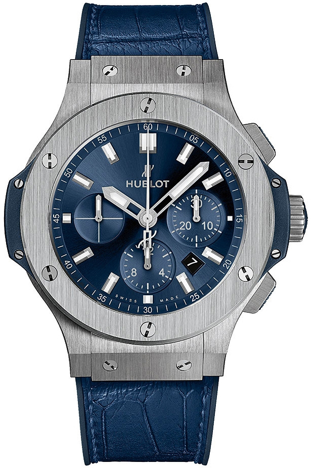 Hublot Herrklocka 301.SX.7170.LR Big Bang 44mm Blå/Gummi Ø44 mm - Hublot