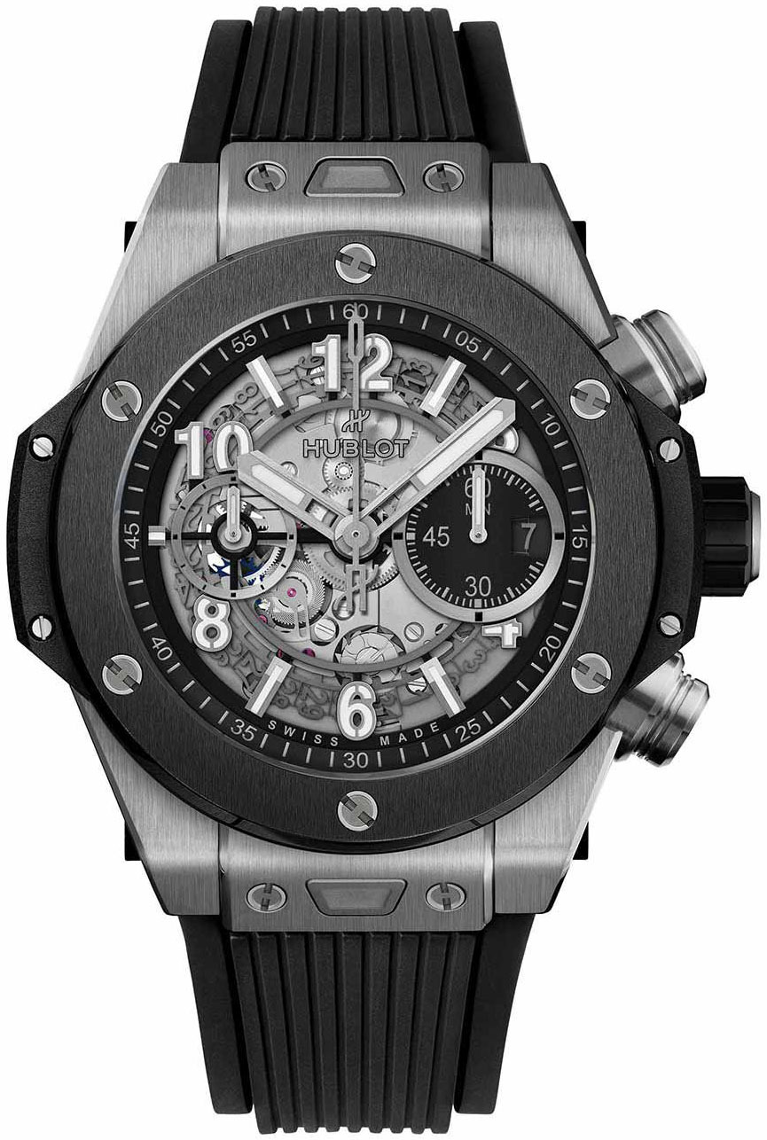 Hublot Herrklocka 421.NM.1170.RX Big Bang 44mm Svart/Gummi Ø44 mm - Hublot