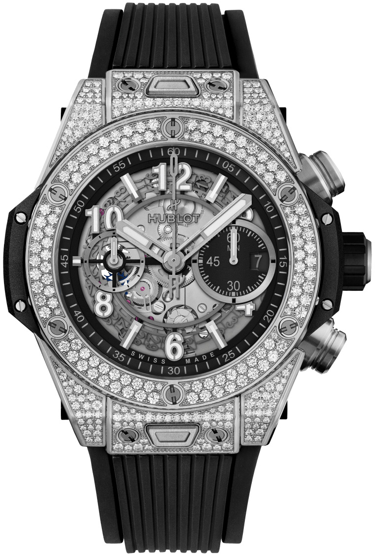 Hublot Herrklocka 421.NX.1170.RX.1704 Big Bang 44mm Svart/Gummi Ø44 - Hublot