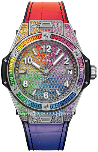 Hublot 465.SX.9900.LR.0999 Big Bang 39mm Silverfärgad/Gummi Ø39 mm - Hublot