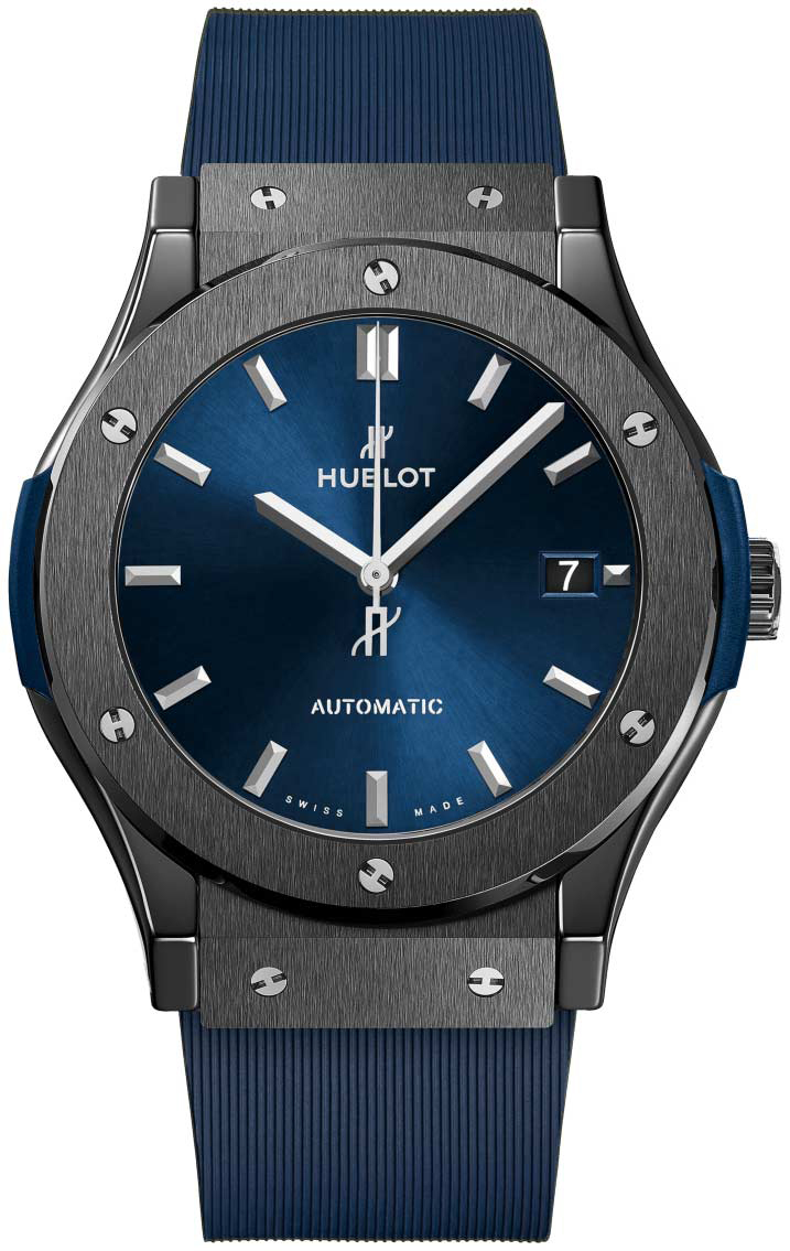 Hublot Herrklocka 511.CM.7170.RX Classic Fusion Blå/Gummi Ø45 mm - Hublot