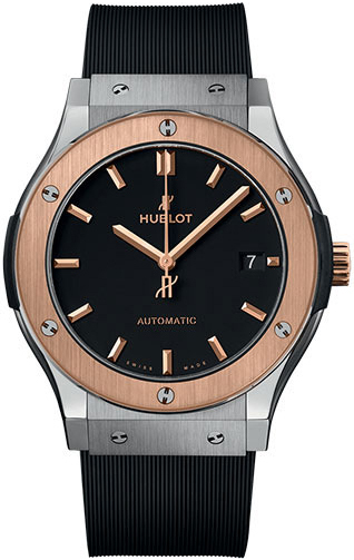 Hublot Herrklocka 511.NO.1181.RX Classic Fusion Svart/Gummi Ø45 mm - Hublot