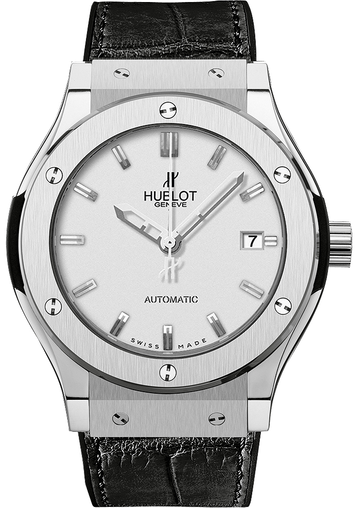 Hublot Classic Fusion Herrklocka 511.NX.2610.LR Silverfärgad/Läder Ø45