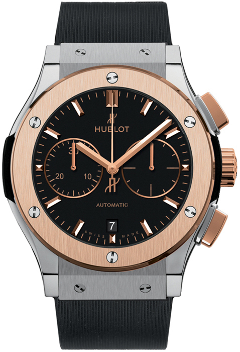 Hublot Herrklocka 521.NO.1181.RX Classic Fusion Svart/Gummi Ø45 mm - Hublot