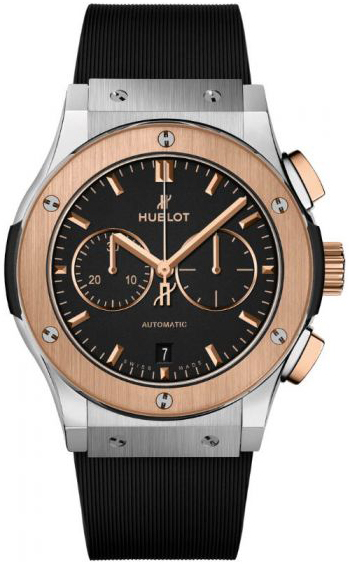 Hublot Herrklocka 541.NO.1181.RX Classic Fusion Svart/Gummi Ø42 mm - Hublot