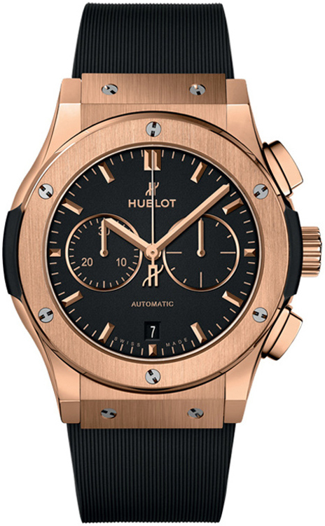 Hublot Herrklocka 541.OX.1181.RX Classic Fusion Svart/Gummi Ø42 mm - Hublot