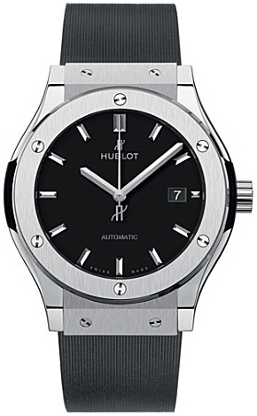 Hublot Herrklocka 542.NX.1171.RX Classic Fusion Svart/Gummi Ø42 mm - Hublot
