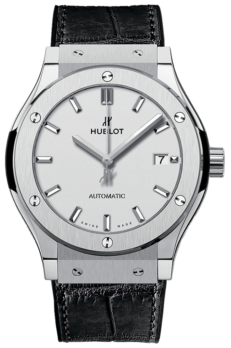 Hublot Classic Fusion Herrklocka 542.NX.2611.LR Silverfärgad/Läder Ø42 - Hublot