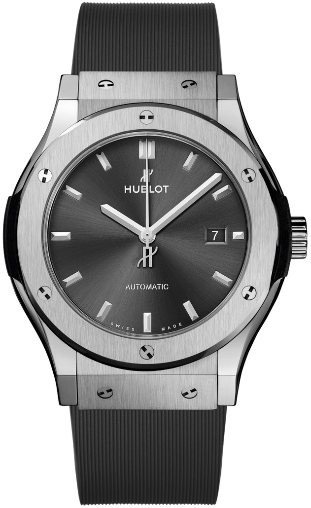 Hublot Herrklocka 542.NX.7071.RX Classic Fusion Grå/Gummi Ø42 mm - Hublot