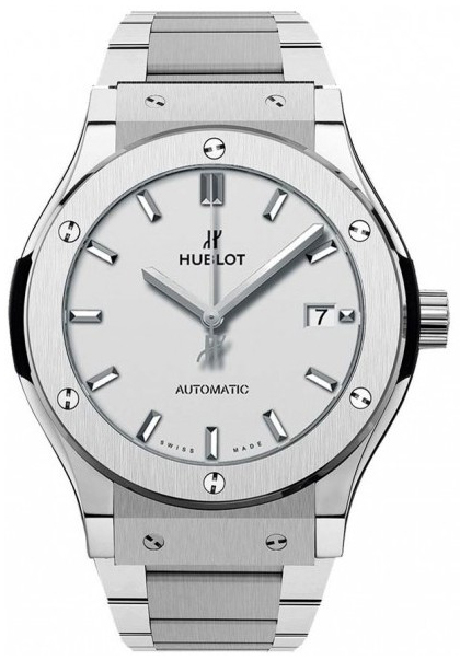Hublot Classic Fusion Herrklocka 548.NX.2610.NX Silverfärgad/Titan Ø42 mm
