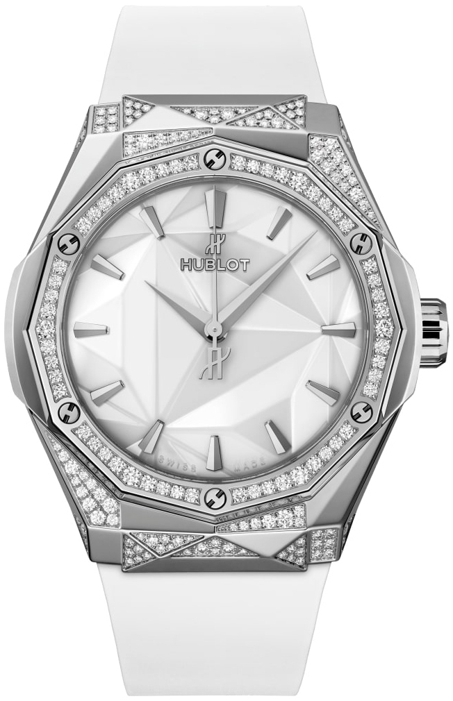 Hublot Damklocka 550.NS.2200.RW.1804.ORL20 Classic Fusion Vit/Gummi - Hublot