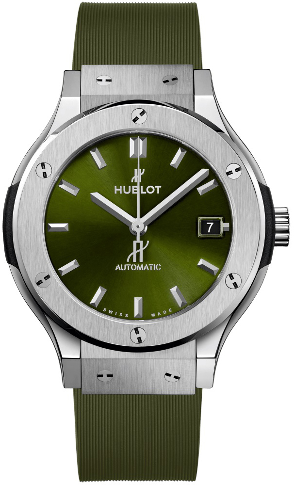 Hublot 565.NX.8970.RX Classic Fusion Grön/Gummi Ø38 mm - Hublot