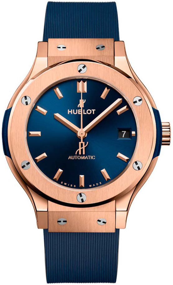 Hublot 565.OX.7180.RX Classic Fusion Blå/Gummi Ø38 mm - Hublot