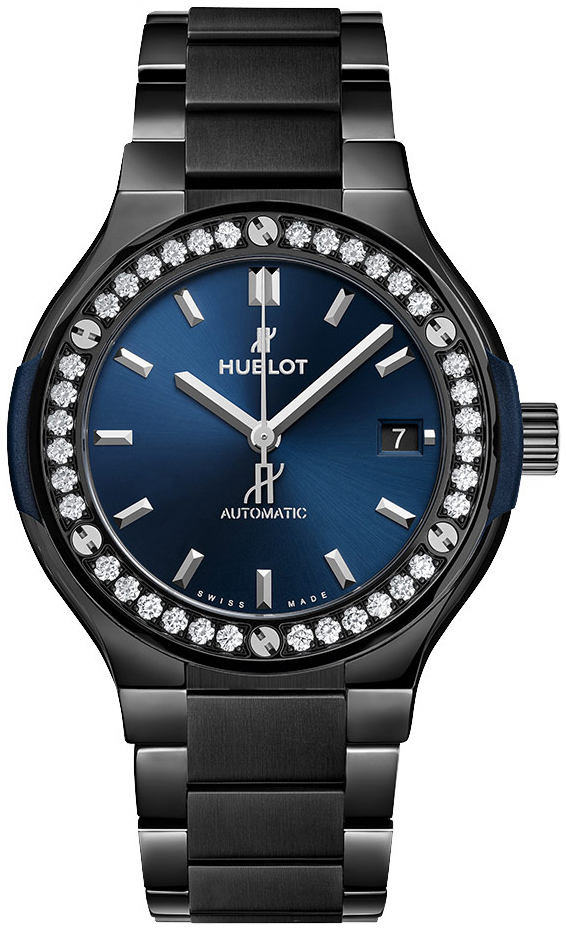 Hublot Damklocka 568.CM.7170.CM.1204 Classic Fusion Blå/Keramik Ø38 - Hublot