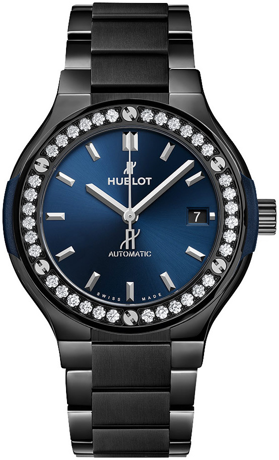 Hublot Damklocka 568.CM.7170.CM Classic Fusion Blå/Keramik Ø38 mm - Hublot