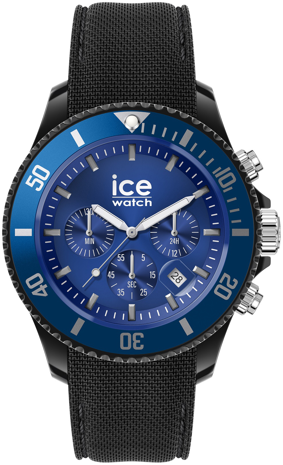Ice Watch Herrklocka 020623 Ice Chrono Bl&aring;/Gummi &Oslash;44 mm