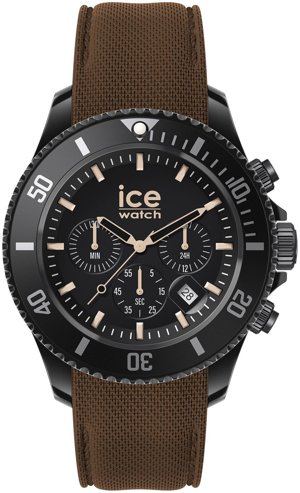 Ice Watch Herrklocka 020625 Ice Chrono Svart/Gummi &Oslash;44 mm