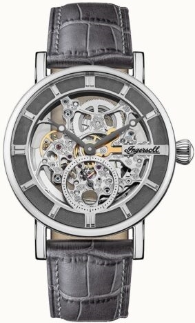Ingersoll Herrklocka I00402B The Herald Grå/Läder Ø40 mm - Ingersoll