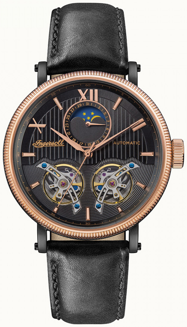 Ingersoll Herrklocka I09601 Svart/Läder Ø45 mm - Ingersoll