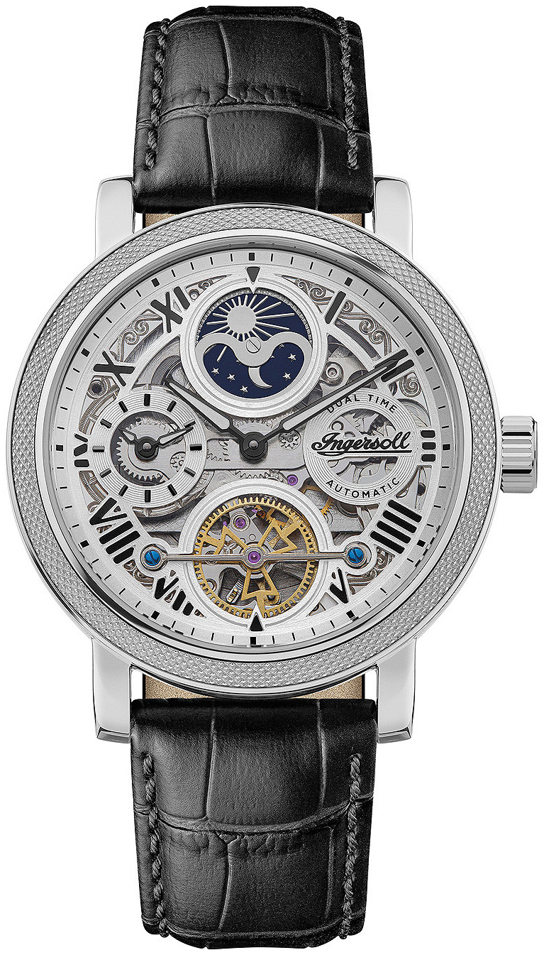 Ingersoll Herrklocka I12401 Skelettskuren/Läder Ø45 mm - Ingersoll