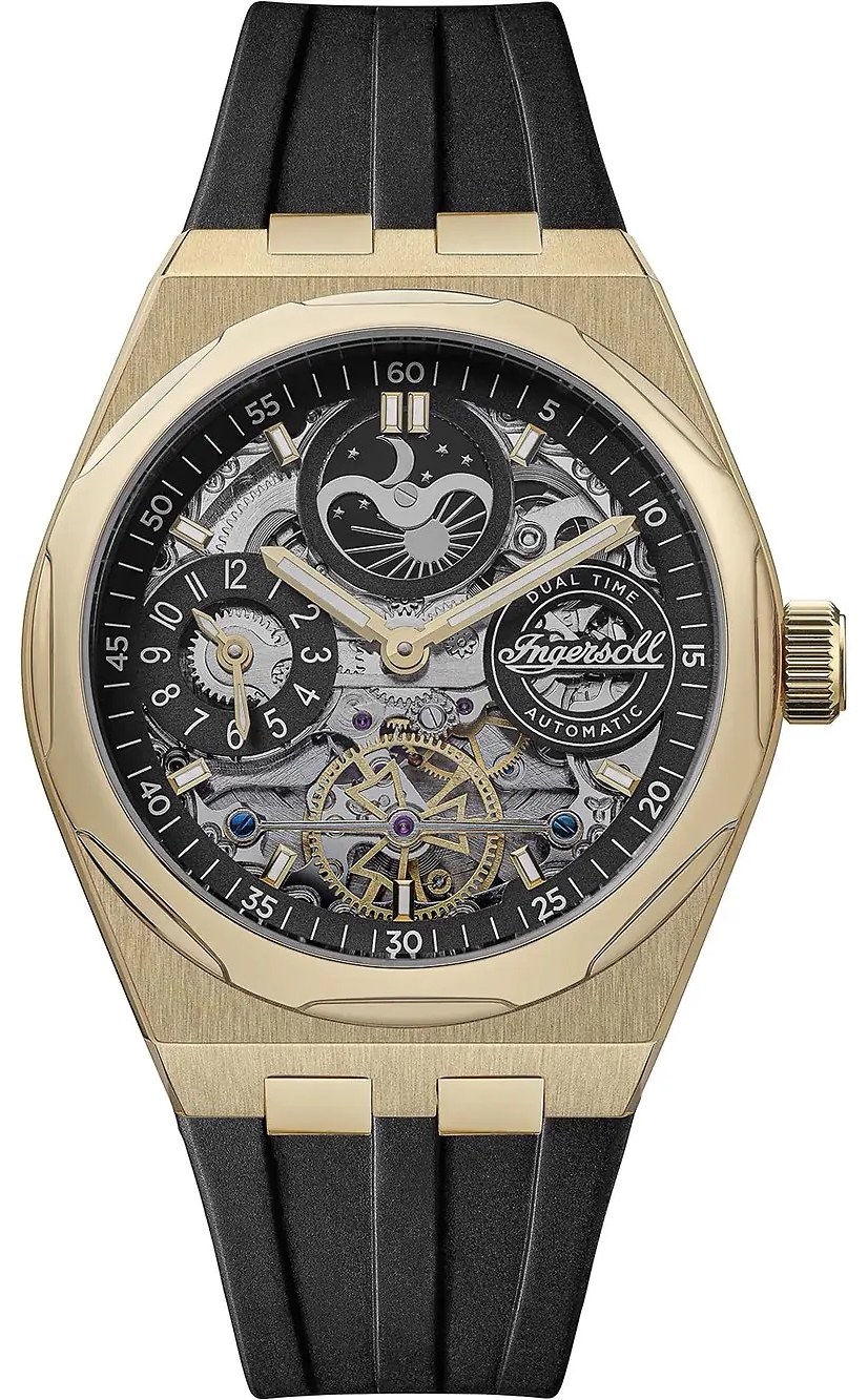 Ingersoll Herrklocka I12907 The Broadway Svart/Gummi Ø43 mm - Ingersoll