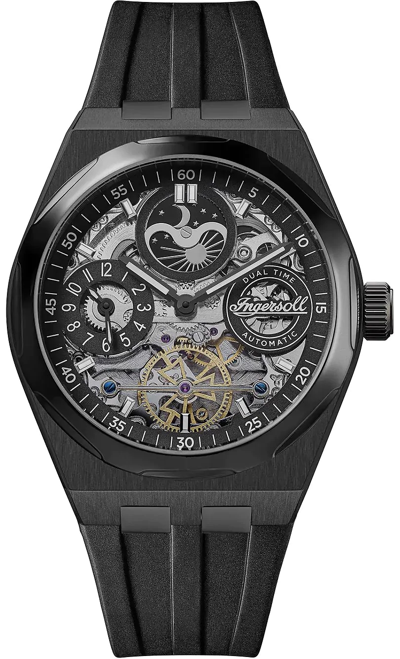 Ingersoll Herrklocka I12908 The Broadway Svart/Gummi Ø43 mm - Ingersoll