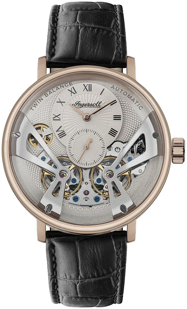 Ingersoll Herrklocka I13101 Silverfärgad/Läder Ø46 mm - Ingersoll