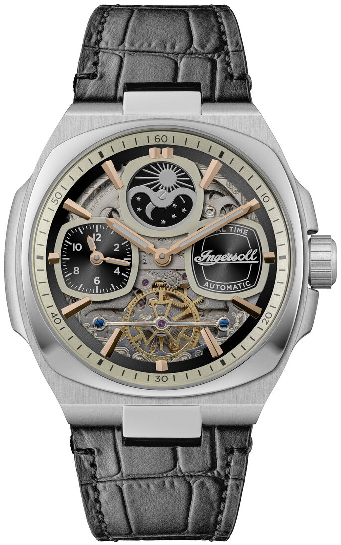 Ingersoll Herrklocka I15801 The Spirit Svart/Läder - Ingersoll