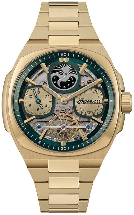 Ingersoll Herrklocka I15803 The Spirit Grön/Gulguldtonat stål - Ingersoll