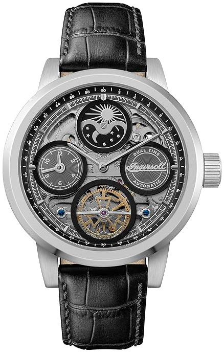 Ingersoll Herrklocka I16001 The Arc Grå/Läder Ø44 mm - Ingersoll