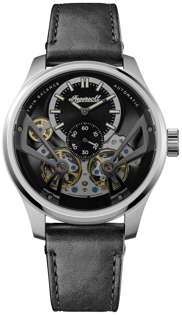 Ingersoll Herrklocka I16101 The Naismith Svart/Läder Ø46 mm - Ingersoll
