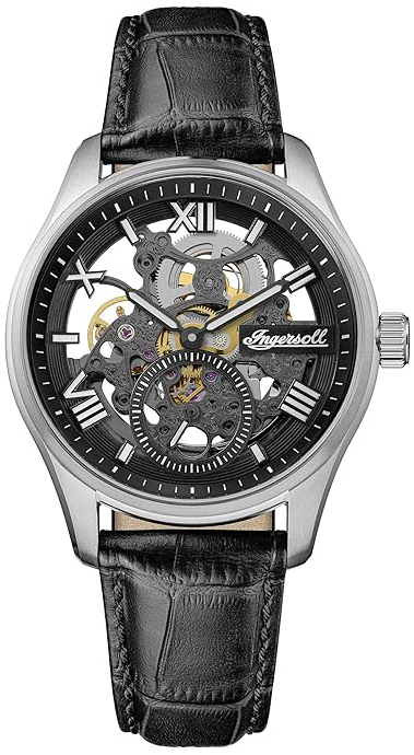 Ingersoll Herrklocka I17401 The Maverick Svart/L&auml;der &Oslash;40 mm