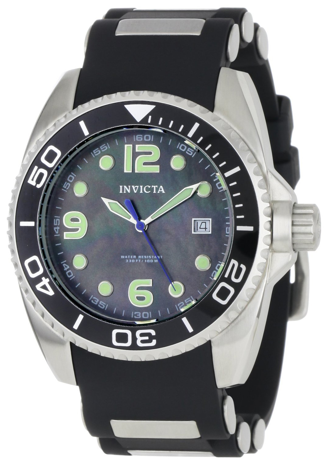 Invicta Pro Diver Herrklocka 0492 Svart/Stål Ø48 mm - Invicta