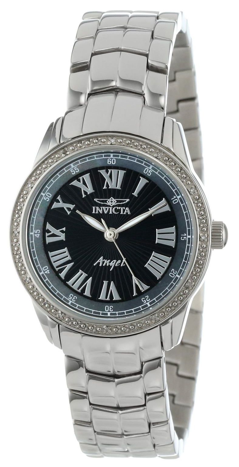 Invicta Diamond Damklocka 0611 Svart/Stål Ø32 mm - Invicta