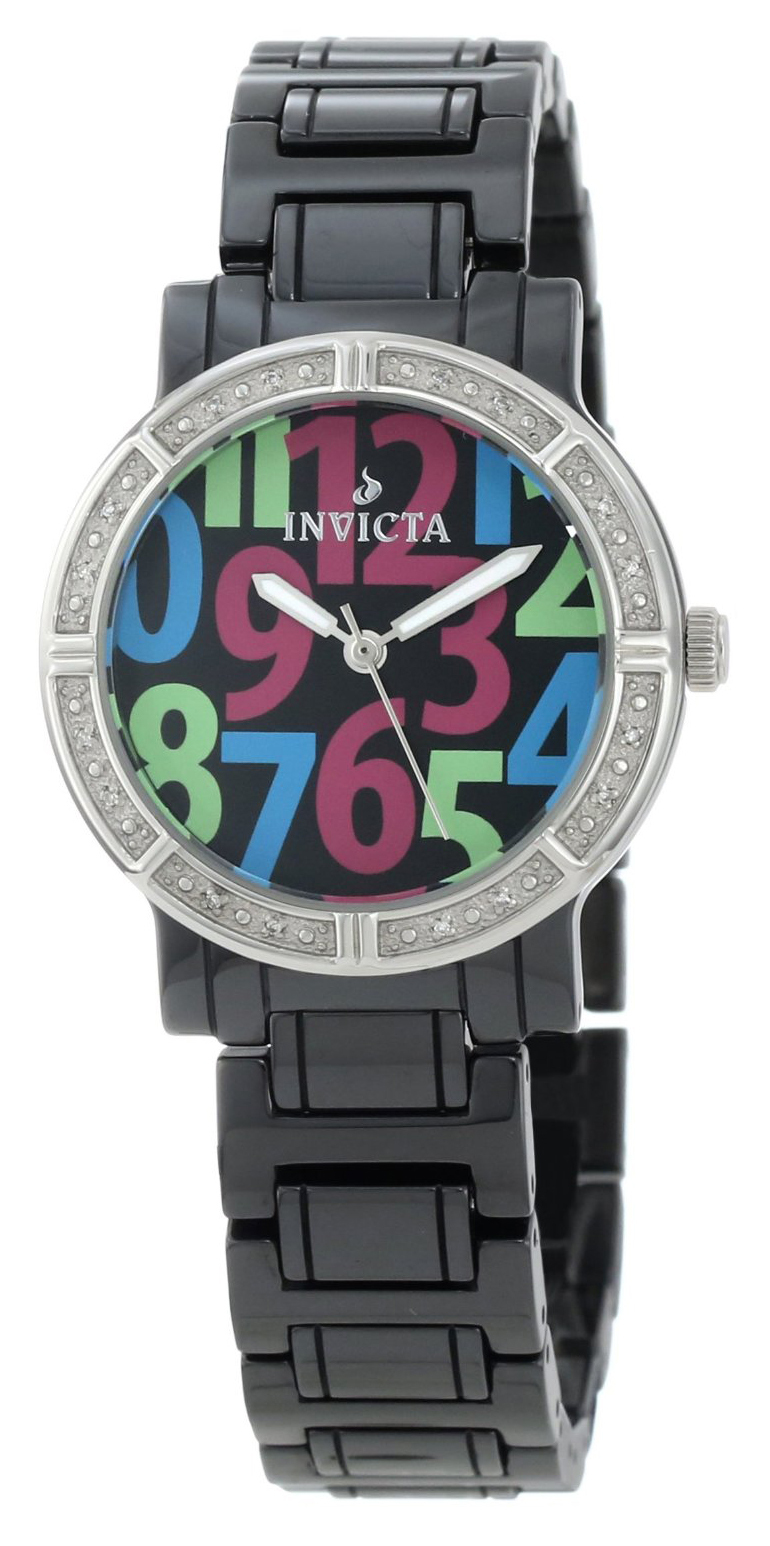 Invicta Ceramic Damklocka 10278 Svart/Keramik Ø33 mm - Invicta