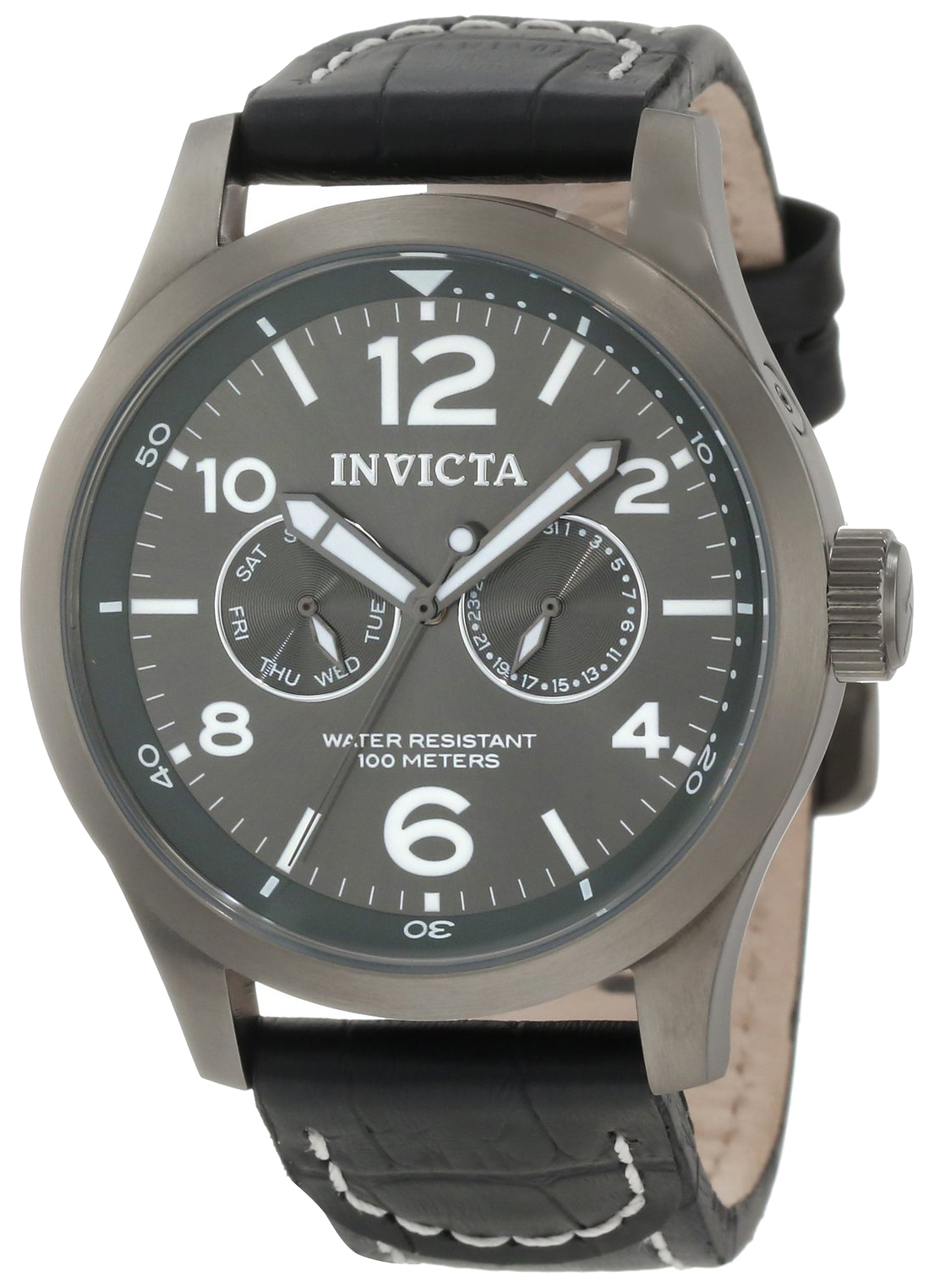 Invicta Herrklocka 10492 I-Force Grå/Läder Ø48 mm - Invicta