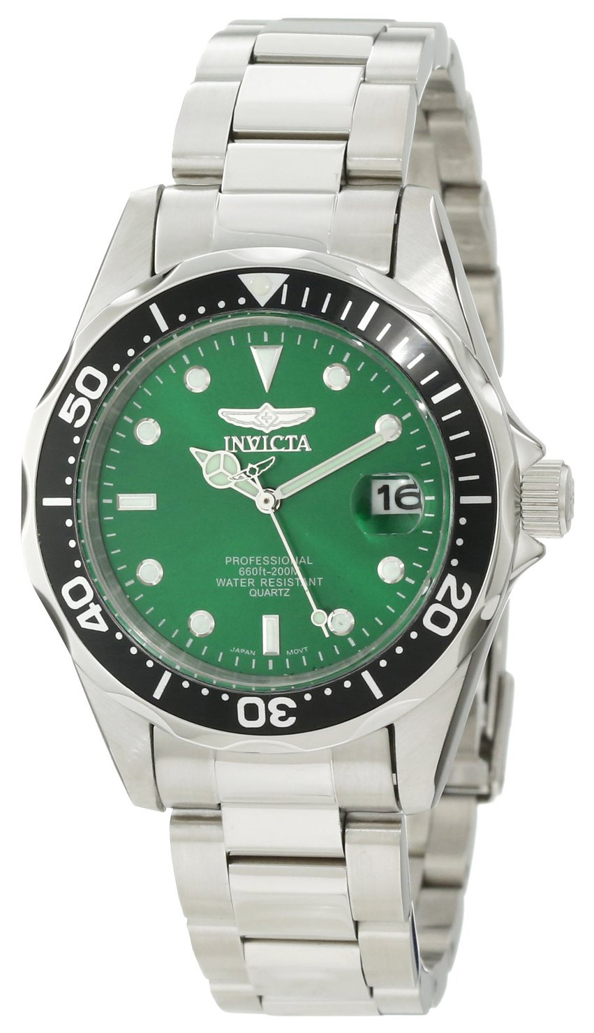 Invicta Damklocka 10667 Pro Diver Grön/Stål Ø38 mm - Invicta