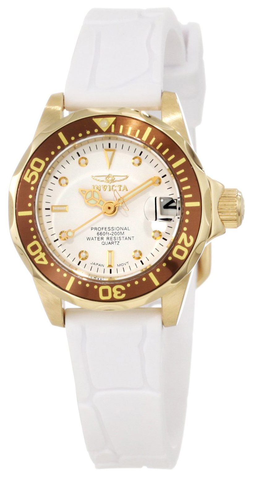 Invicta Pro Diver Damklocka 11564 Vit/Gummi Ø25 mm - Invicta