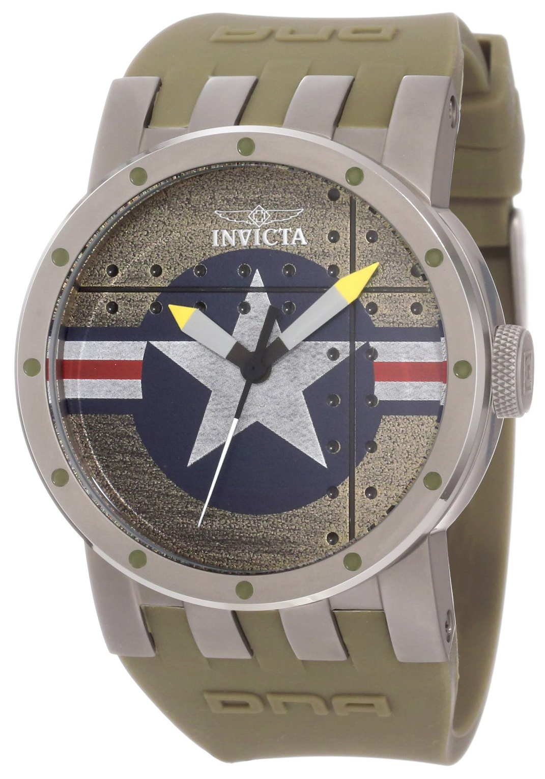 Invicta Herrklocka 11648 DNA Grön/Gummi Ø46 mm