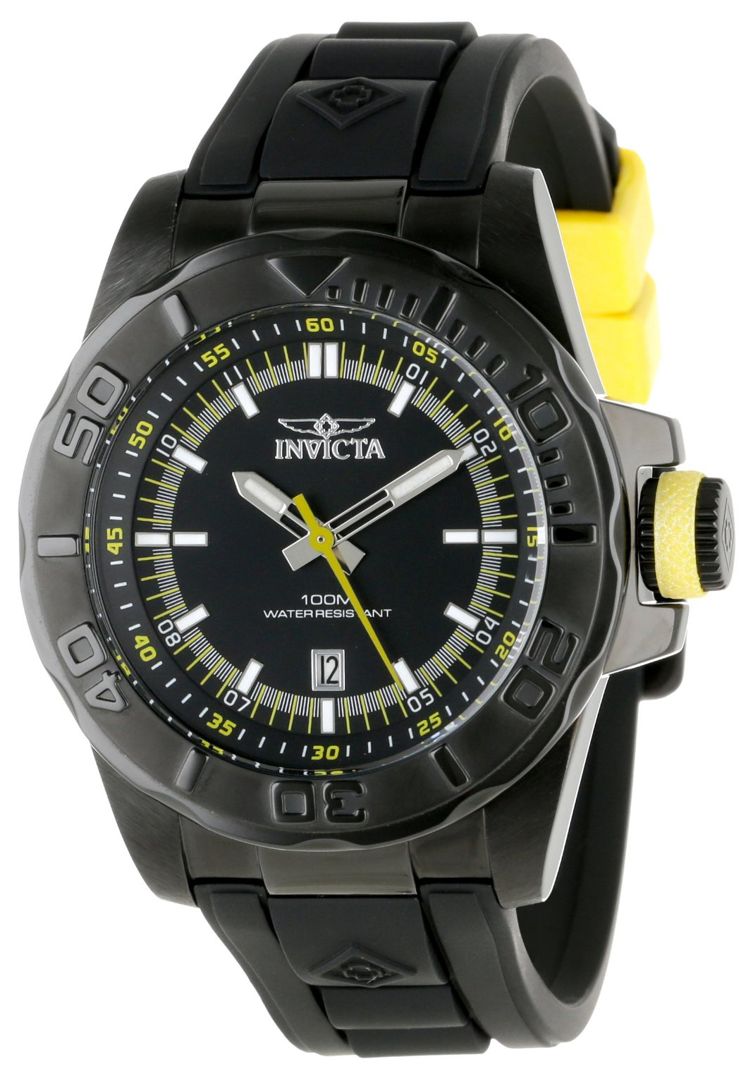 Invicta Pro Diver Herrklocka 12165 Svart/Gummi Ø44 mm - Invicta