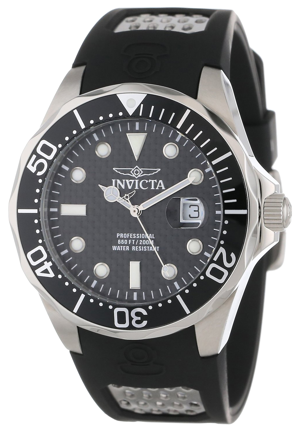 Invicta Pro Diver Herrklocka 12558 Svart/Stål Ø47 mm - Invicta