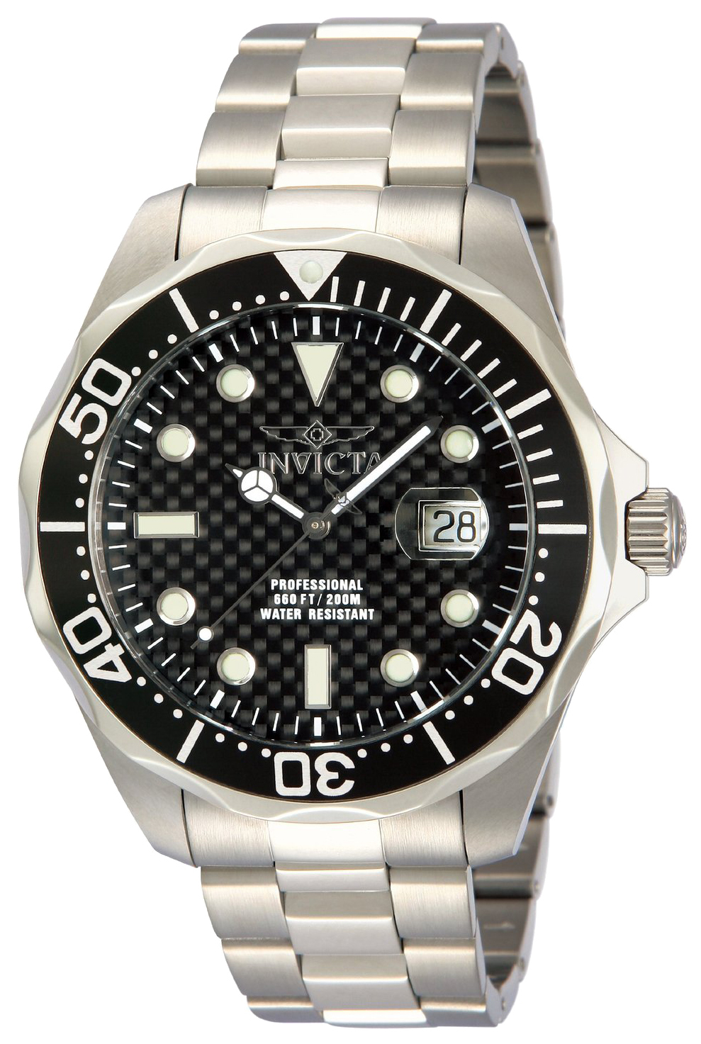 Invicta Herrklocka 12562 Pro Diver Svart/Stål Ø47 mm