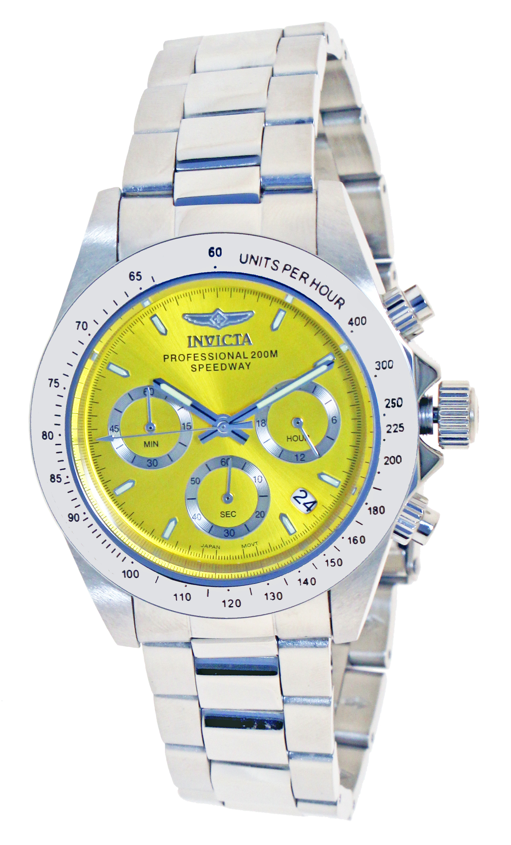 Invicta Herrklocka 14383 Speedway Gul/Stål Ø39.5 mm - Invicta